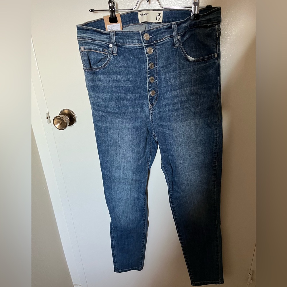 Garage High-Rise Button-Fly Jeans